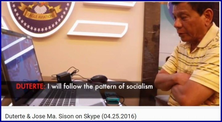 Duterte on skype