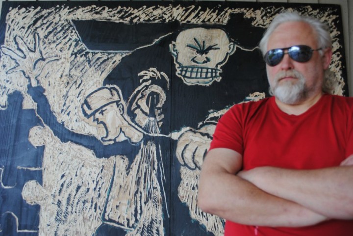 Palmebildet og Roger - lite