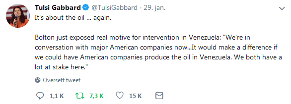Tulsi tweet