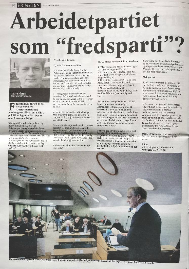 AP fredsparti b friheten 2020