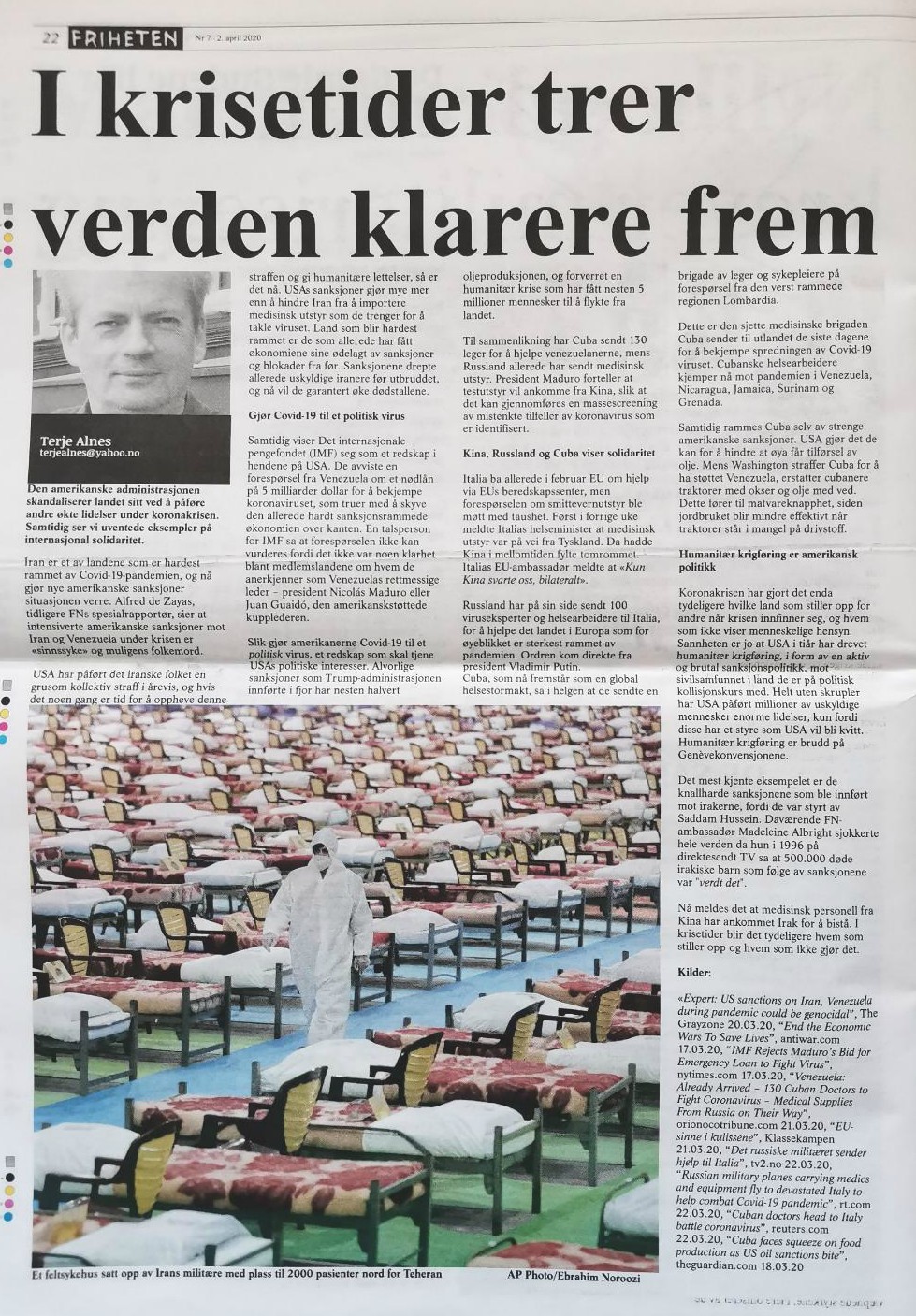 Friheten I krisetider