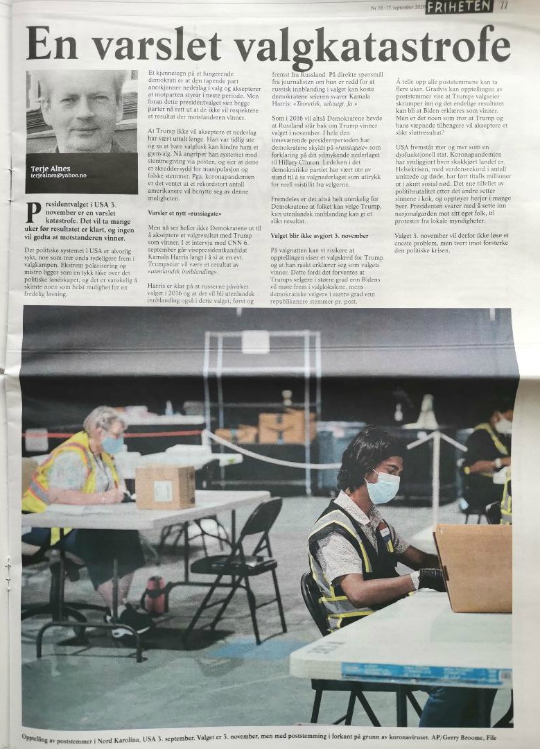 En varslet valgkatastrofe 170920